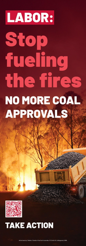Pole Posters - No More Coal Approvals